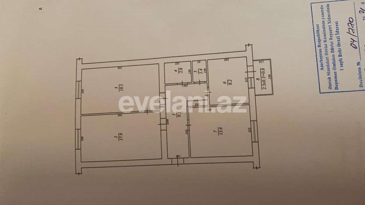 Satılır, köhnə tikili, 3 otaqlı, 80 m², Yasamal r.
