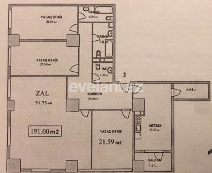 Sale, new building, 4 room, 195 m², Nariman Narimanov m.