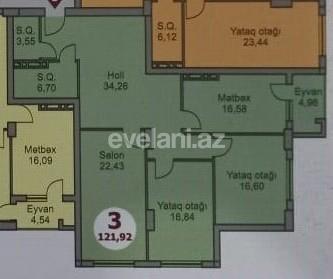 Satılır, yeni tikili, 3 otaqlı, 122 m², Bakı, Nərimanov r, 28 may m.
