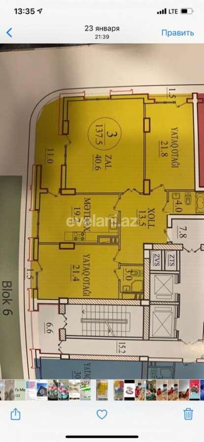Sale, new building, 3 room, 137.5 m², Nizami m.