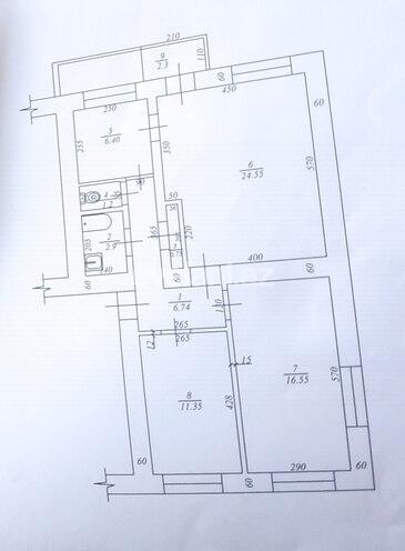Satılır, köhnə tikili, 3 otaqlı, 80 m², Nəriman Nərimanov m.