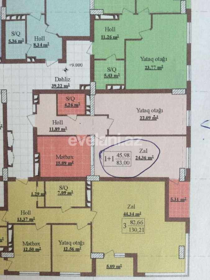 Satılır, yeni tikili, 2 otaqlı, 83 m², 8 Noyabr m.