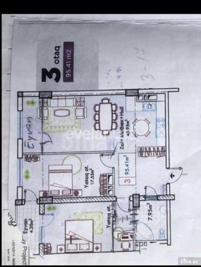 Satılır, yeni tikili, 3 otaqlı, 100 m², Nəriman Nərimanov m.
