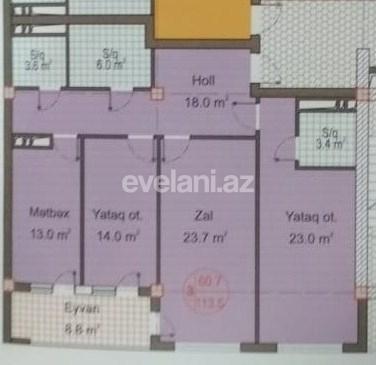 Sale, new building, 3 room, 113.5 m², Nasimi r.