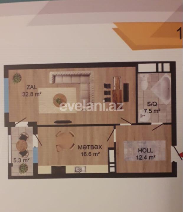 Satılır, yeni tikili, 1 otaqlı, 74.6 m², Gənclik m.