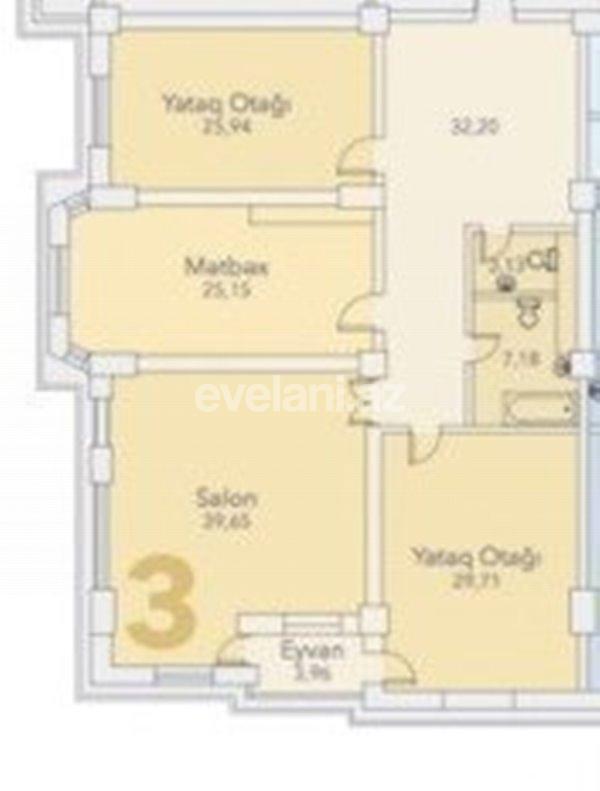 Satılır, yeni tikili, 3 otaqlı, 169 m², Yasamal q.