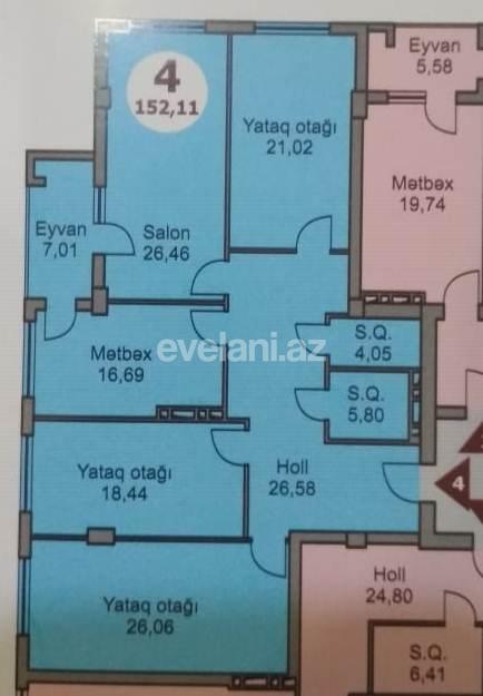 Sale, new building, 4 room, 152.11 m², 28 may m.