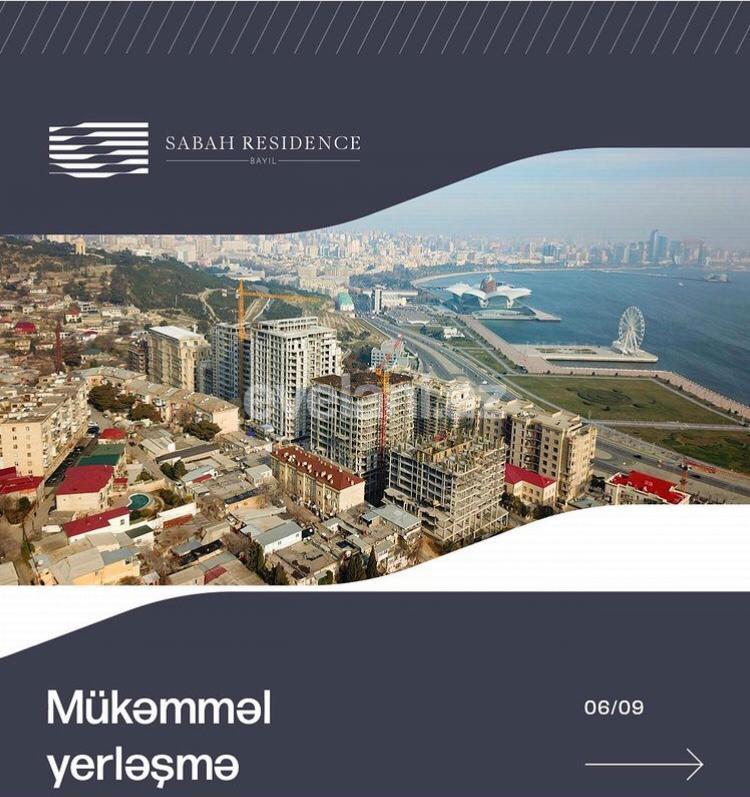 Satılır, yeni tikili, 2 otaqlı, 80 m², Səbail r.