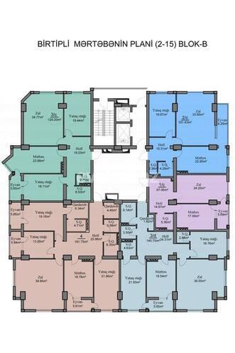 Продаётся, новостройка, 3-комнаты, 130 m², Нариман Нариманов m.