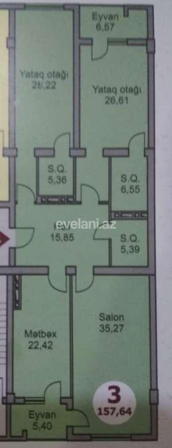 Sale, new building, 3 room, 157.64 m², 28 may m.