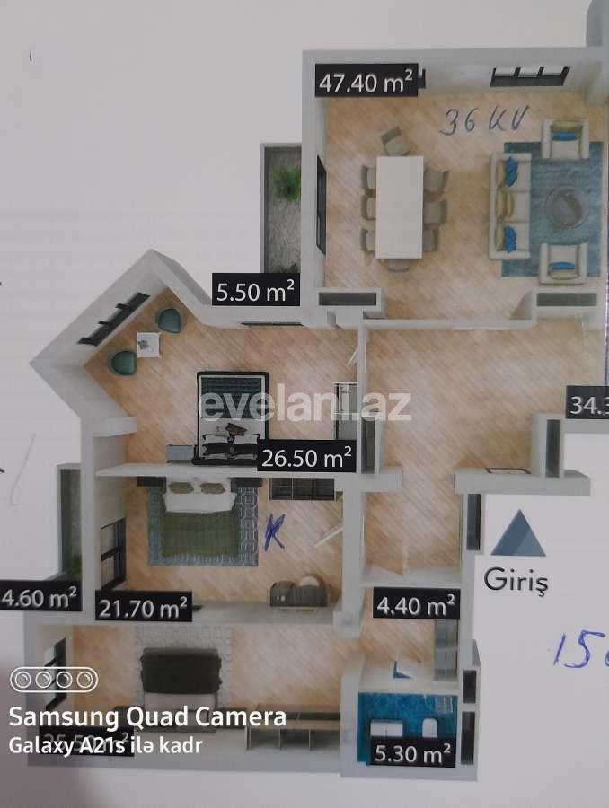 Satılır, yeni tikili, 3 otaqlı, 157 m², Gənclik m.