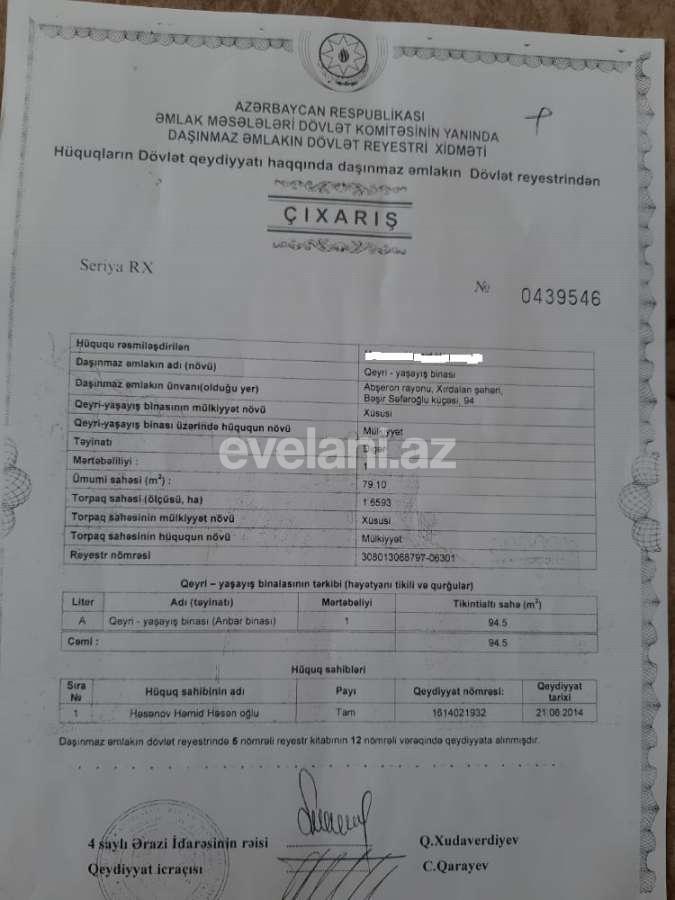 Satılır, torpaq, 160 sot, Xırdalan