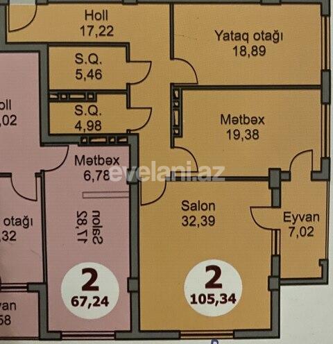 Satılır, yeni tikili, 2 otaqlı, 106 m², 28 may m.