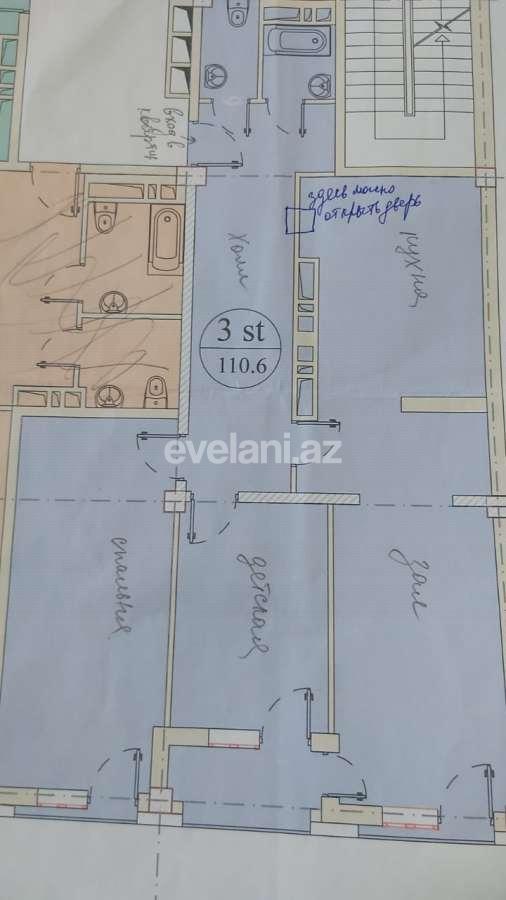 Satılır, yeni tikili, 3 otaqlı, 110.6 m², Nəsimi r.