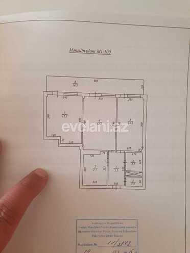 Sale, old building, 3 room, 107 m², Elmlar Akademiyası m.
