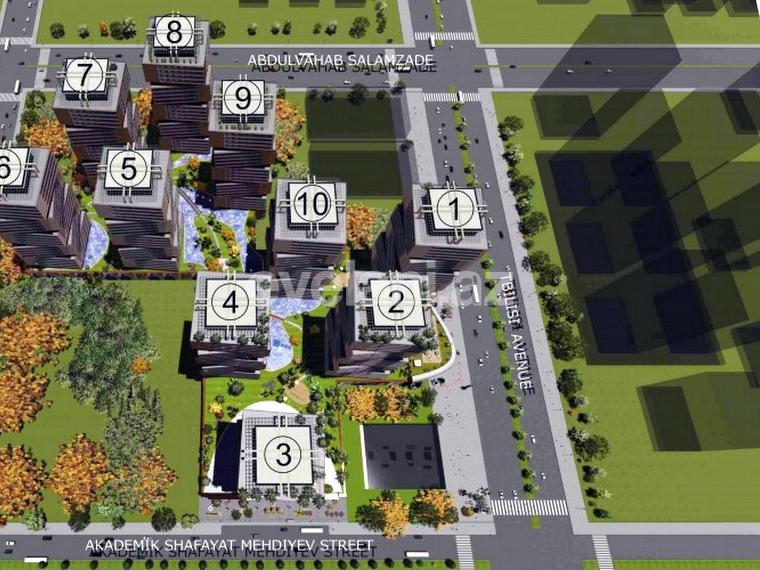 Sale, new building, 2 room, 106 m², Yasamal r.