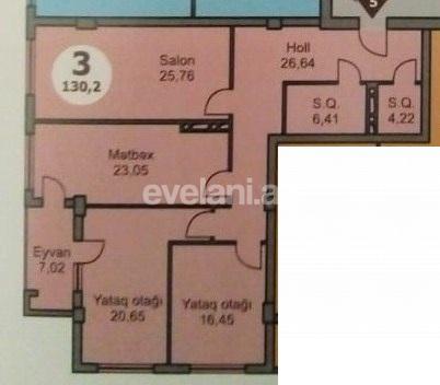 Satılır, yeni tikili, 3 otaqlı, 130.2 m², Nərimanov r.