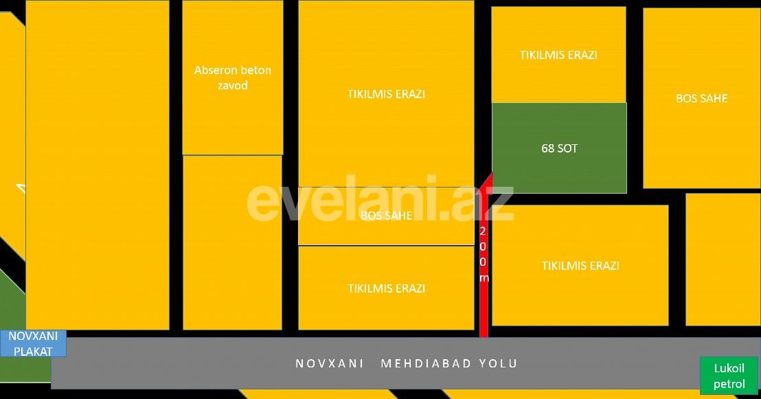 Satılır, torpaq, 68 sot, Mehdiabad q.