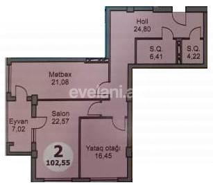 Satılır, yeni tikili, 2 otaqlı, 103 m², 28 may m.