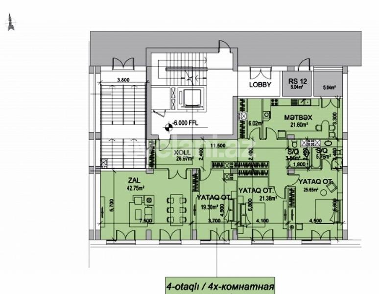 Продаётся, новостройка, 4-комнаты, 185 m², Хатаинский r.