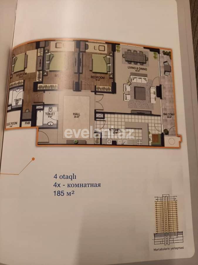 Sale, new building, 4 room, 185 m², Khatai r.
