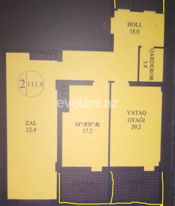 Sale, new building, 2 room, 111 m², 28 may m.