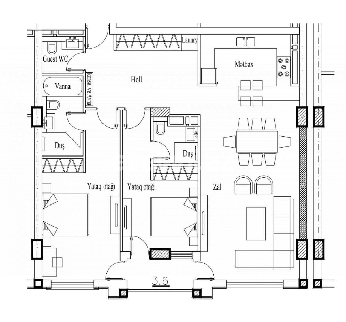 Satılır, yeni tikili, 3 otaqlı, 107 m², İçəri Şəhər m.