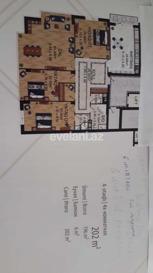 Satılır, yeni tikili, 4 otaqlı, 202 m², Şah İsmayıl Xətai m.