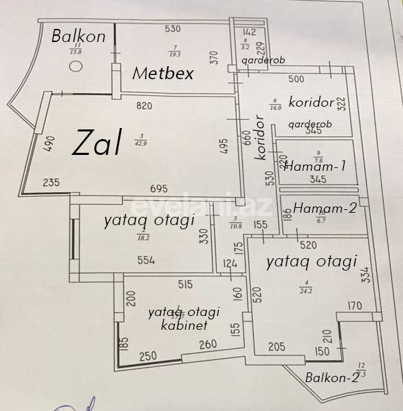 Sale, new building, 4 room, 202 m², Baku, Nasimi r, 28 may m.