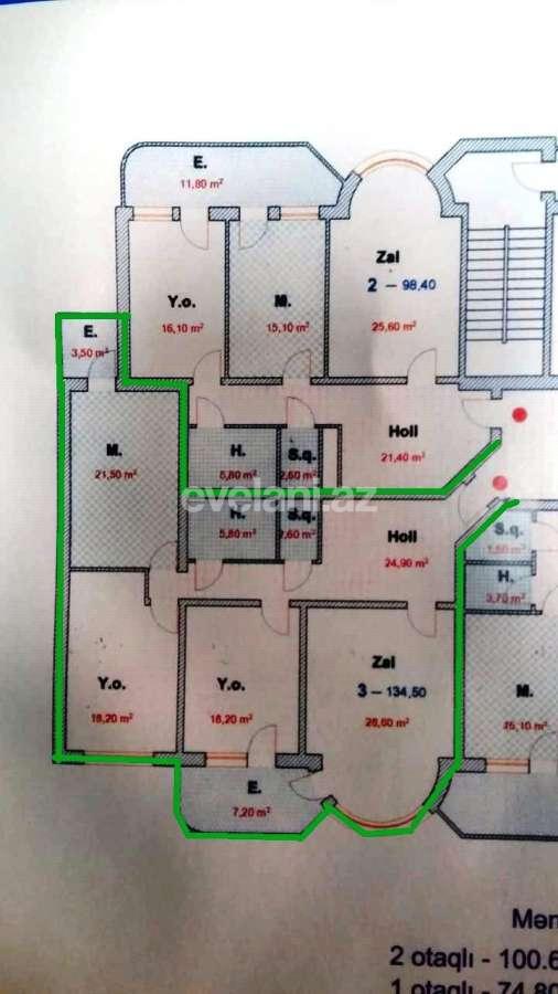 Продаётся, новостройка, 3-комнаты, 135 m², 8 Ноябрь m.