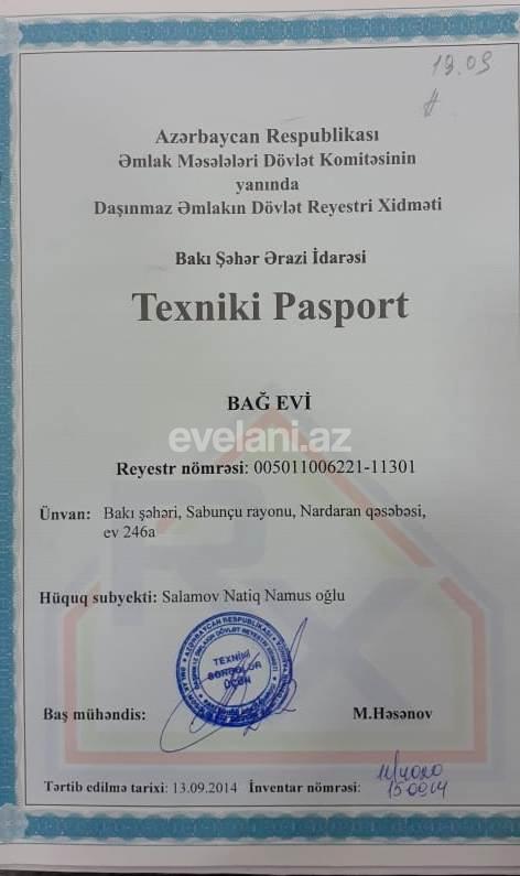 Satılır, həyət evi / bağ, 3 otaqlı, 100 m², Nardaran q.