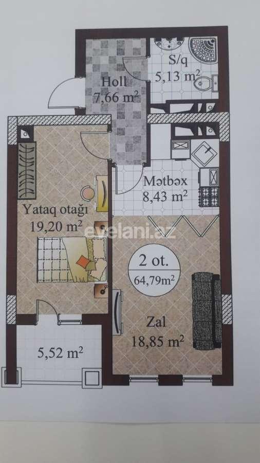 Satılır, yeni tikili, 2 otaqlı, 65 m², 28 may m.
