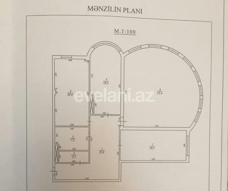 Satılır, yeni tikili, 3 otaqlı, 156 m², Şah İsmayıl Xətai m.