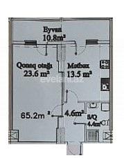 Продаётся, новостройка, 1-комнаты, 65.2 m², Шах Исмаил Хатаи m.