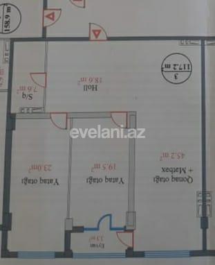 Satılır, yeni tikili, 3 otaqlı, 117 m², Şah İsmayıl Xətai m.