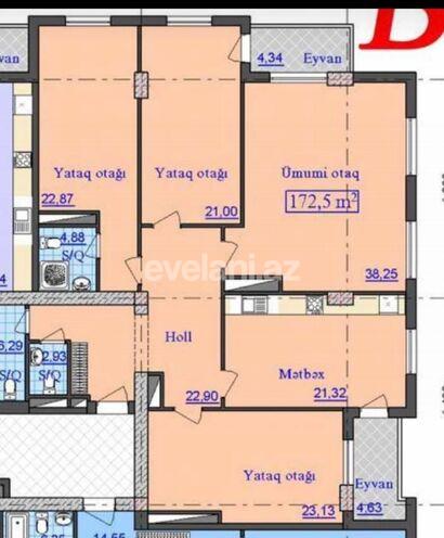 Продаётся, вторичка, 4-комнаты, 180 m², Насиминский r.