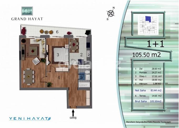 Satılır, yeni tikili, 2 otaqlı, 106 m², 20 yanvar m.