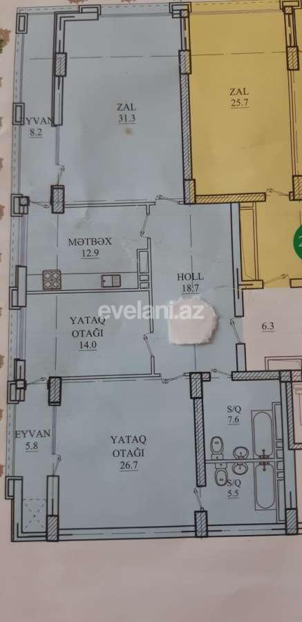 Satılır, yeni tikili, 3 otaqlı, 131 m², Nəsimi r.