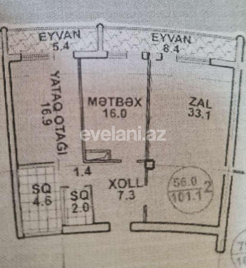 Satılır, yeni tikili, 2 otaqlı, 101 m², Nizami m.