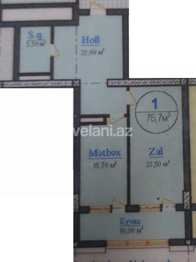 Satılır, yeni tikili, 1 otaqlı, 76.7 m², Nəsimi r.