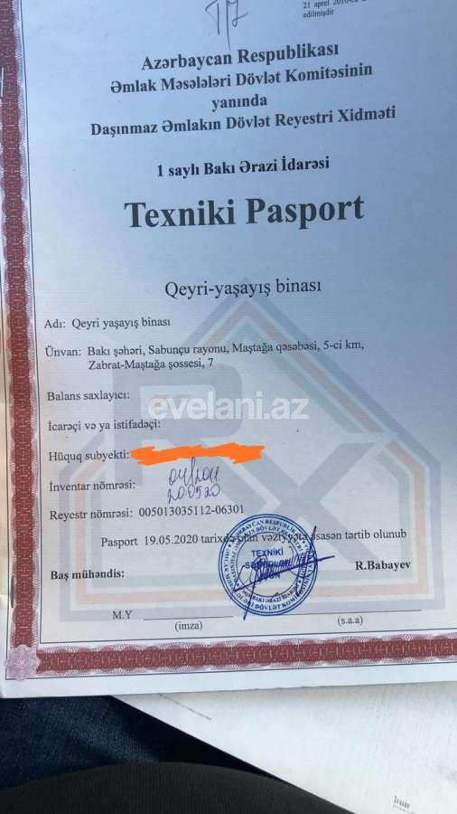 Satılır, obyekt, 57 m², Bakı, Sabunçu r, Maştağa q.