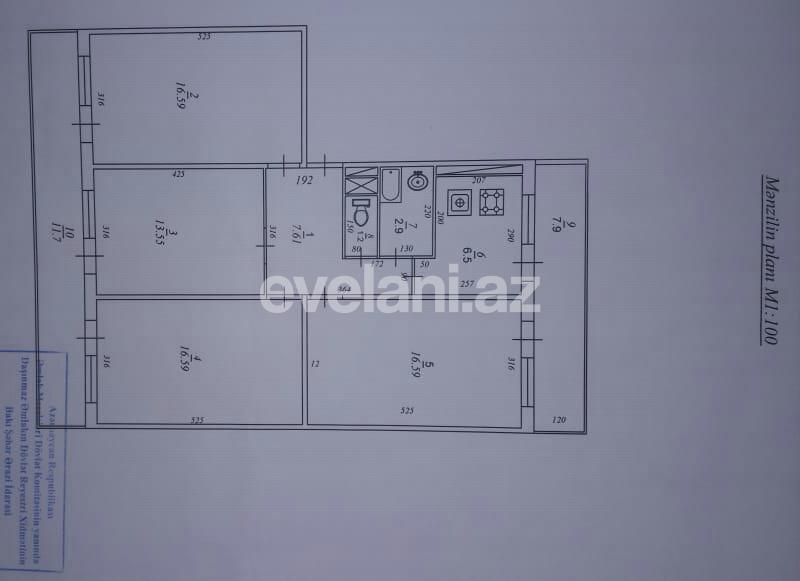 Satılır, köhnə tikili, 4 otaqlı, 90 m², Bakı, Yasamal r, Yeni Yasamal q, İnşaatçılar m.