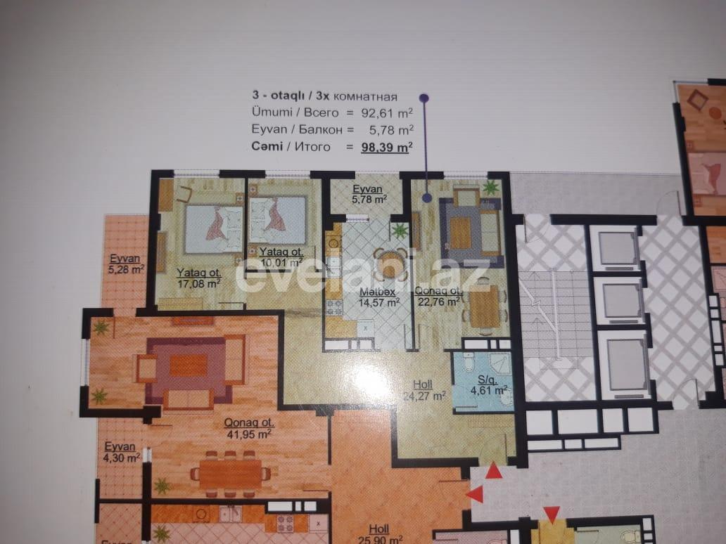 Satılır, yeni tikili, 3 otaqlı, 100 m², Bakı, Nərimanov r.