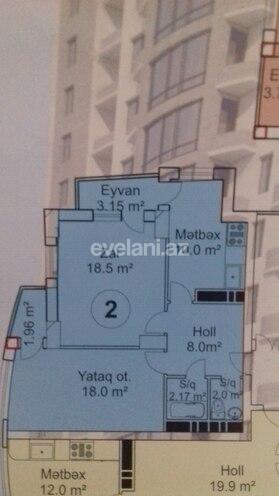 Satılır, yeni tikili, 2 otaqlı, 64 m², Bakı, Yasamal r, İnşaatçılar m.