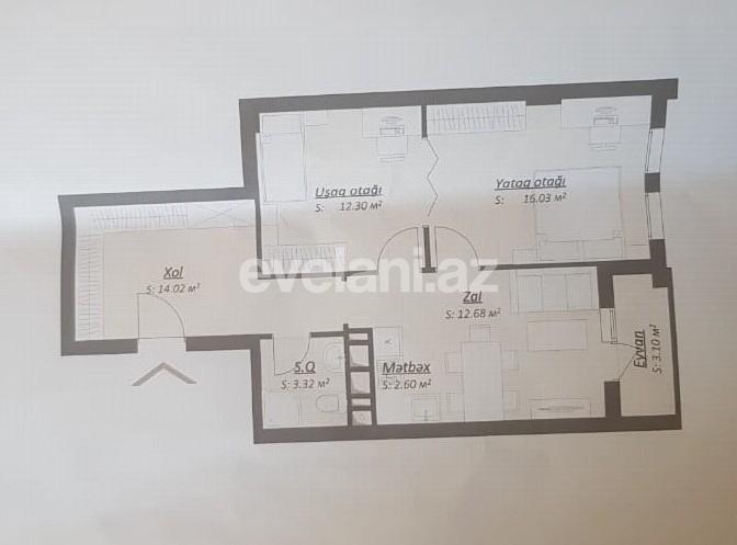 Satılır, yeni tikili, 3 otaqlı, 64.05 m², Bakı, Səbail r, Bayıl q, İçəri Şəhər m.