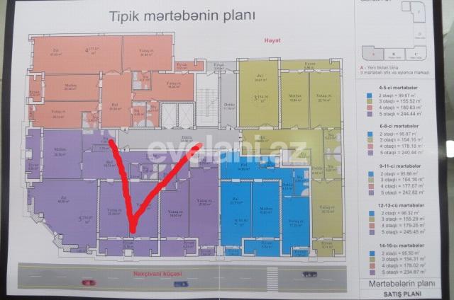 Sale, new building, 5 room, 240.44 m², Baku, Yasamal r.