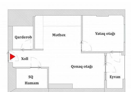 Продаётся, новостройка, 2-комнаты, 60 m², Баку, Хатаинский r, Ази Асланов m.