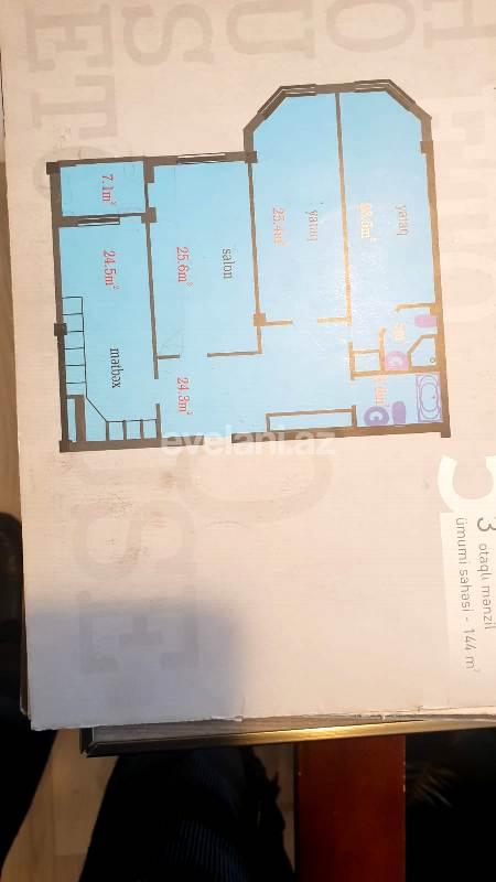 Satılır, yeni tikili, 3 otaqlı, 144 m², Bakı, Nəsimi r.