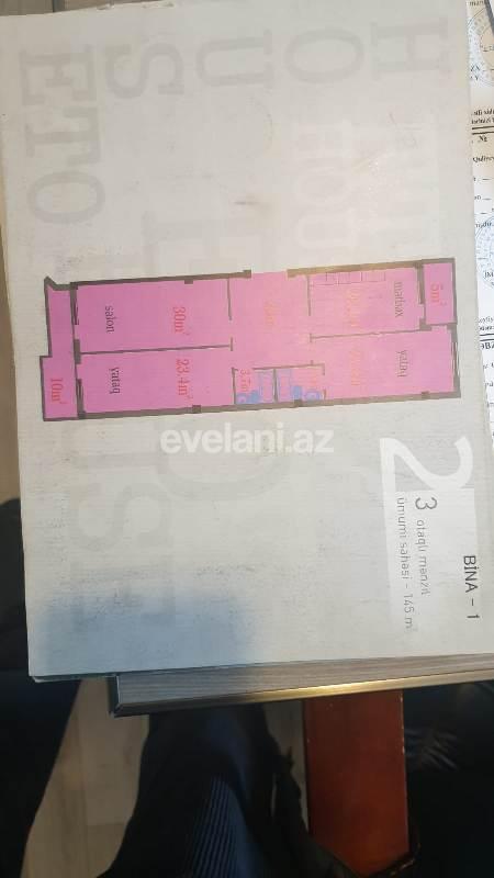 Sale, new building, 3 room, 145 m², Baku, Nasimi r.