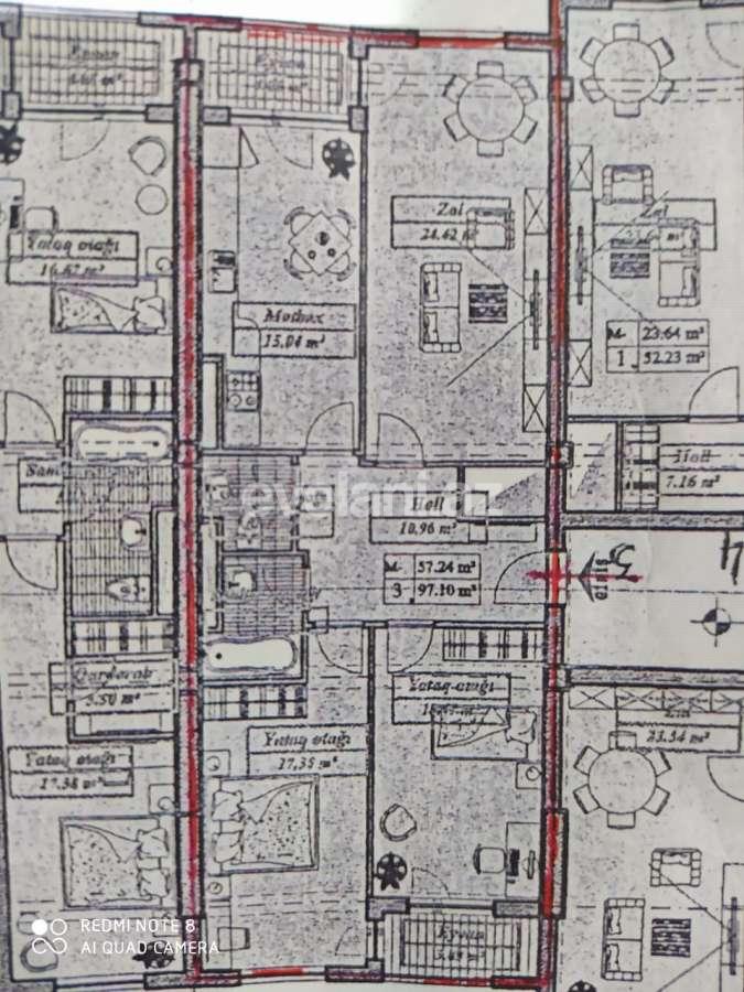 Satılır, yeni tikili, 3 otaqlı, 126 m², Bakı, Xətai r, Həzi Aslanov q.